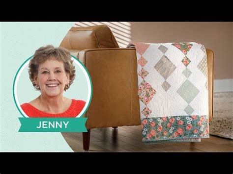 Jenny doan chandelier quilt tutorial - NOTE: At 05:12, the measurement marked should be 1/4".Jenny demonstrates how to make a quick and easy Self-Binding Quilt using 2.5 inch strips of precut fabr...